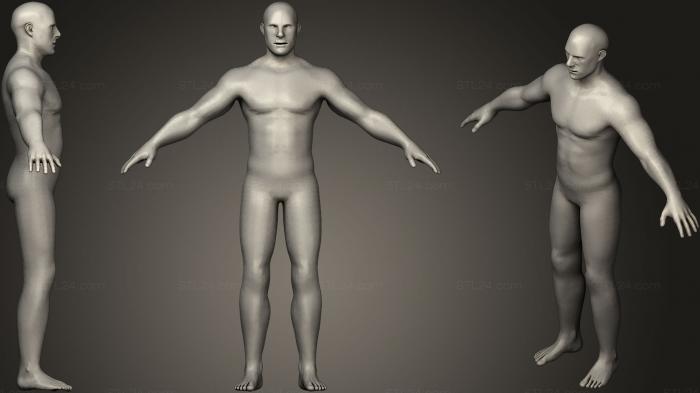 Анатомия скелеты и черепа (Базовый мужской, ANTM_0265) 3D модель для ЧПУ станка